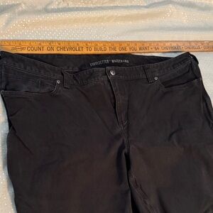 Duluth Trading Co Black Jeans with Curvesetter Waistband Size Women’s 24 x 29.5”